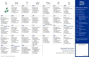 Activity Calendar of Brookdale San Dimas, Assisted Living, Nursing Home, Independent Living, CCRC, San Dimas, CA 5