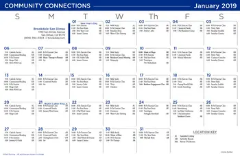Activity Calendar of Brookdale San Dimas, Assisted Living, Nursing Home, Independent Living, CCRC, San Dimas, CA 11