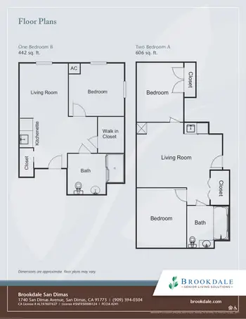Floorplan of Brookdale San Dimas, Assisted Living, Nursing Home, Independent Living, CCRC, San Dimas, CA 2