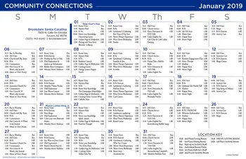 Activity Calendar of Brookdale Santa Catalina, Assisted Living, Nursing Home, Independent Living, CCRC, Tucson, AZ 13