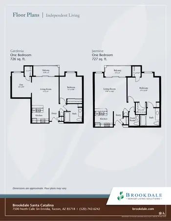 Floorplan of Brookdale Santa Catalina, Assisted Living, Nursing Home, Independent Living, CCRC, Tucson, AZ 9