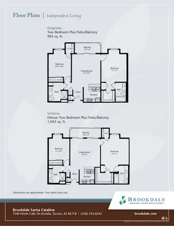Floorplan of Brookdale Santa Catalina, Assisted Living, Nursing Home, Independent Living, CCRC, Tucson, AZ 10