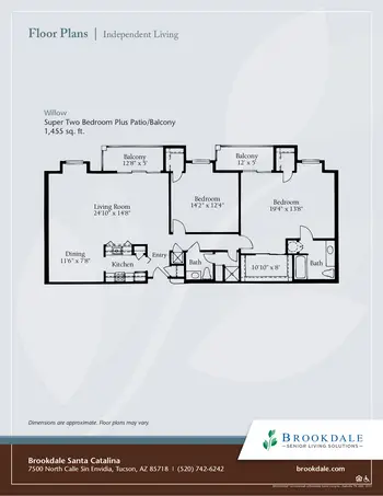 Floorplan of Brookdale Santa Catalina, Assisted Living, Nursing Home, Independent Living, CCRC, Tucson, AZ 11