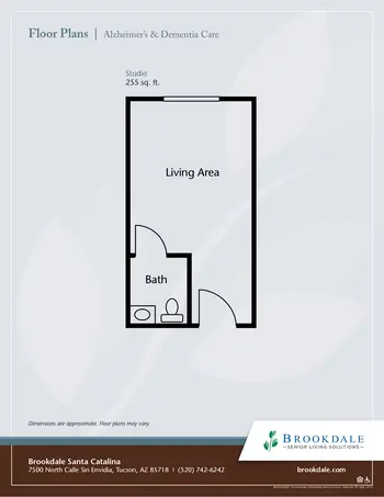 Floorplan of Brookdale Santa Catalina, Assisted Living, Nursing Home, Independent Living, CCRC, Tucson, AZ 14