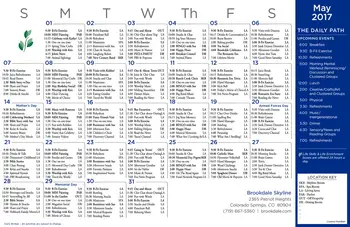 Activity Calendar of Brookdale Skyline, Assisted Living, Nursing Home, Independent Living, CCRC, Colorado Springs, CO 5