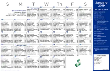 Activity Calendar of Brookdale Skyline, Assisted Living, Nursing Home, Independent Living, CCRC, Colorado Springs, CO 7