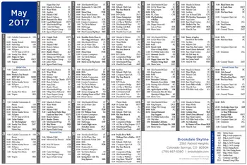 Activity Calendar of Brookdale Skyline, Assisted Living, Nursing Home, Independent Living, CCRC, Colorado Springs, CO 9