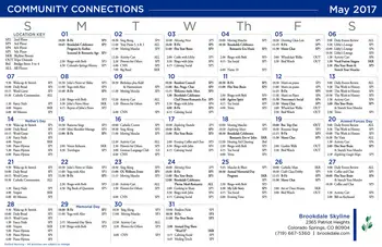 Activity Calendar of Brookdale Skyline, Assisted Living, Nursing Home, Independent Living, CCRC, Colorado Springs, CO 13