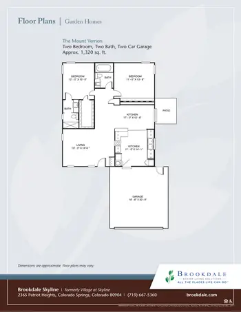 Floorplan of Brookdale Skyline, Assisted Living, Nursing Home, Independent Living, CCRC, Colorado Springs, CO 3