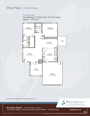 Floorplan of Brookdale Skyline, Assisted Living, Nursing Home, Independent Living, CCRC, Colorado Springs, CO 4