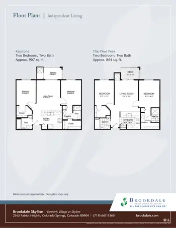 Floorplan of Brookdale Skyline, Assisted Living, Nursing Home, Independent Living, CCRC, Colorado Springs, CO 7