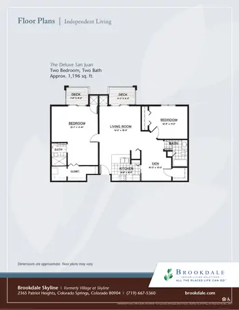 Floorplan of Brookdale Skyline, Assisted Living, Nursing Home, Independent Living, CCRC, Colorado Springs, CO 9