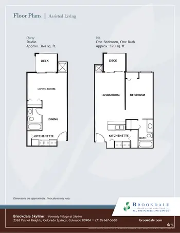Floorplan of Brookdale Skyline, Assisted Living, Nursing Home, Independent Living, CCRC, Colorado Springs, CO 11