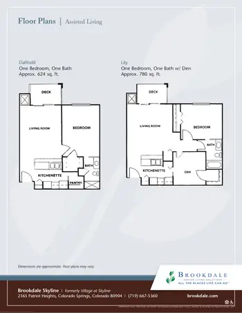 Floorplan of Brookdale Skyline, Assisted Living, Nursing Home, Independent Living, CCRC, Colorado Springs, CO 12