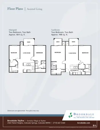 Floorplan of Brookdale Skyline, Assisted Living, Nursing Home, Independent Living, CCRC, Colorado Springs, CO 13