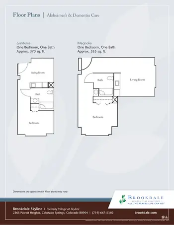 Floorplan of Brookdale Skyline, Assisted Living, Nursing Home, Independent Living, CCRC, Colorado Springs, CO 15