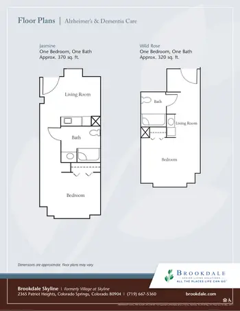 Floorplan of Brookdale Skyline, Assisted Living, Nursing Home, Independent Living, CCRC, Colorado Springs, CO 16