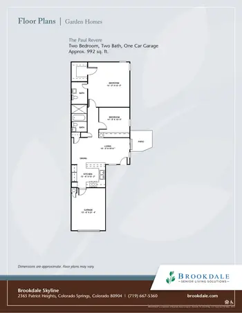 Floorplan of Brookdale Skyline, Assisted Living, Nursing Home, Independent Living, CCRC, Colorado Springs, CO 18