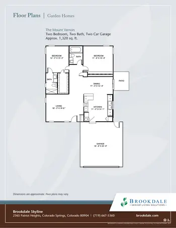 Floorplan of Brookdale Skyline, Assisted Living, Nursing Home, Independent Living, CCRC, Colorado Springs, CO 19