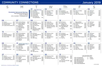 Activity Calendar of Brookdale Spicewood Springs, Assisted Living, Nursing Home, Independent Living, CCRC, Austin, TX 7