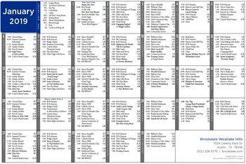 Activity Calendar of Brookdale Westlake Hills, Assisted Living, Nursing Home, Independent Living, CCRC, Austin, TX 7