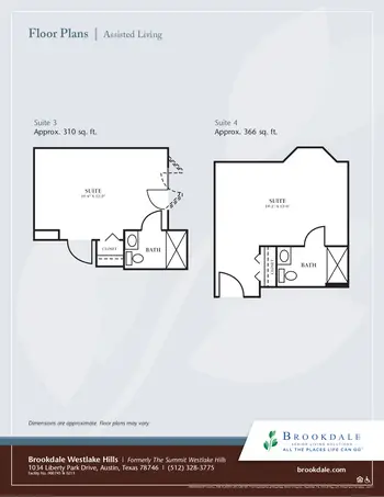Floorplan of Brookdale Westlake Hills, Assisted Living, Nursing Home, Independent Living, CCRC, Austin, TX 7