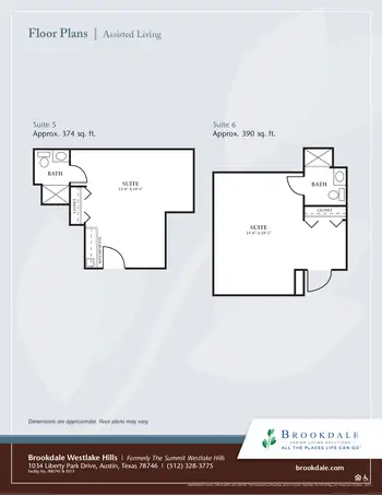 Floorplan of Brookdale Westlake Hills, Assisted Living, Nursing Home, Independent Living, CCRC, Austin, TX 8