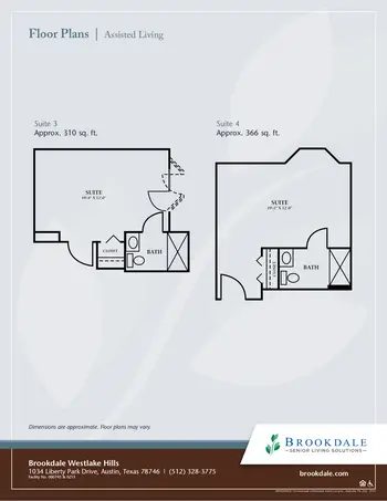 Floorplan of Brookdale Westlake Hills, Assisted Living, Nursing Home, Independent Living, CCRC, Austin, TX 15