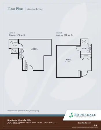 Floorplan of Brookdale Westlake Hills, Assisted Living, Nursing Home, Independent Living, CCRC, Austin, TX 16