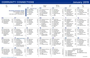 Activity Calendar of Brookdale Westlake Village, Assisted Living, Nursing Home, Independent Living, CCRC, Westlake, OH 3