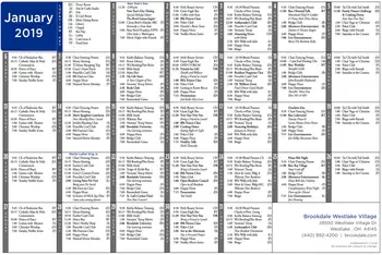 Activity Calendar of Brookdale Westlake Village, Assisted Living, Nursing Home, Independent Living, CCRC, Westlake, OH 11