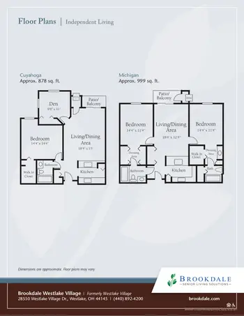 Floorplan of Brookdale Westlake Village, Assisted Living, Nursing Home, Independent Living, CCRC, Westlake, OH 3