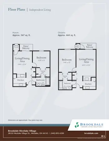 Floorplan of Brookdale Westlake Village, Assisted Living, Nursing Home, Independent Living, CCRC, Westlake, OH 9