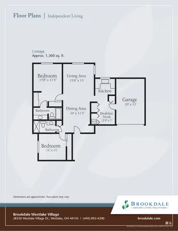 Floorplan of Brookdale Westlake Village, Assisted Living, Nursing Home, Independent Living, CCRC, Westlake, OH 13