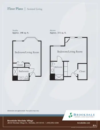 Floorplan of Brookdale Westlake Village, Assisted Living, Nursing Home, Independent Living, CCRC, Westlake, OH 14