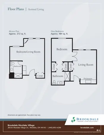 Floorplan of Brookdale Westlake Village, Assisted Living, Nursing Home, Independent Living, CCRC, Westlake, OH 15