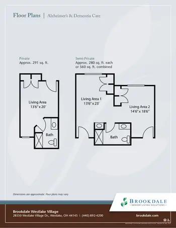 Floorplan of Brookdale Westlake Village, Assisted Living, Nursing Home, Independent Living, CCRC, Westlake, OH 16