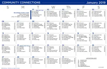 Activity Calendar of Brookdale Yorba Linda, Assisted Living, Nursing Home, Independent Living, CCRC, Yorba Linda, CA 11