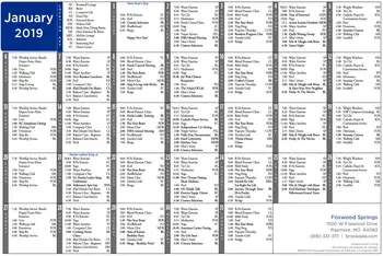 Activity Calendar of Brookdale Foxwood Springs, Assisted Living, Nursing Home, Independent Living, CCRC, Raymore, MO 11