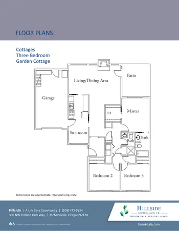 Floorplan of Hillside, Assisted Living, Nursing Home, Independent Living, CCRC, Mcminnville, OR 17