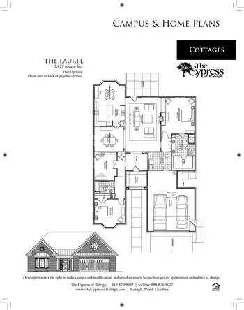 Floorplan of The Cypress of Raleigh, Assisted Living, Nursing Home, Independent Living, CCRC, Raleigh, NC 8