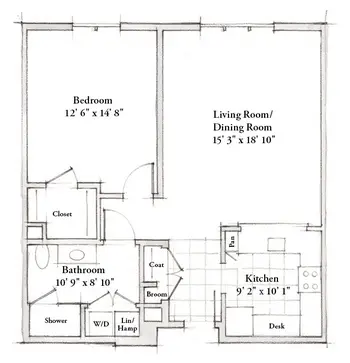 Floorplan of Legacy Willow Bend, Assisted Living, Nursing Home, Independent Living, CCRC, Plano, TX 2