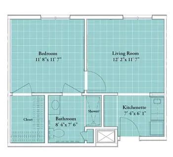 Floorplan of Legacy Willow Bend, Assisted Living, Nursing Home, Independent Living, CCRC, Plano, TX 9