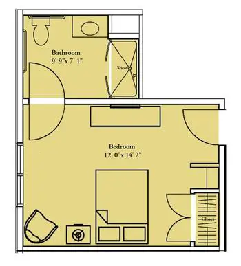 Floorplan of Legacy Willow Bend, Assisted Living, Nursing Home, Independent Living, CCRC, Plano, TX 13