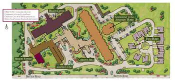Campus Map of Concordia Life Care Community, Assisted Living, Nursing Home, Independent Living, CCRC, Oklahoma City, OK 1