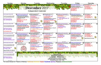 Activity Calendar of Concordia Life Care Community, Assisted Living, Nursing Home, Independent Living, CCRC, Oklahoma City, OK 4