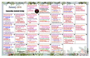 Activity Calendar of Concordia Life Care Community, Assisted Living, Nursing Home, Independent Living, CCRC, Oklahoma City, OK 9