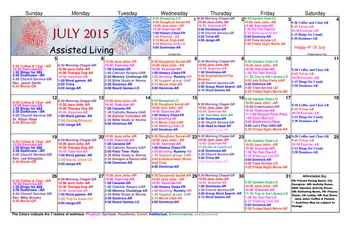 Activity Calendar of Concordia Life Care Community, Assisted Living, Nursing Home, Independent Living, CCRC, Oklahoma City, OK 14