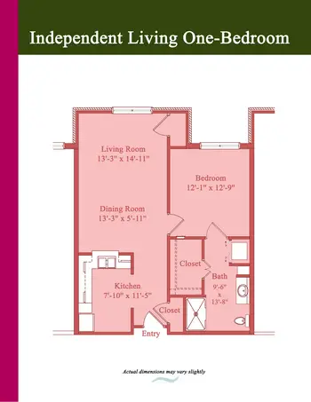 Floorplan of Concordia Life Care Community, Assisted Living, Nursing Home, Independent Living, CCRC, Oklahoma City, OK 4