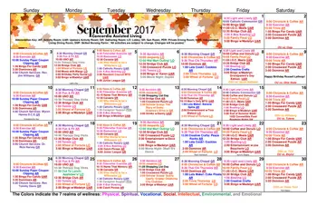 Activity Calendar of Concordia Life Care Community, Assisted Living, Nursing Home, Independent Living, CCRC, Oklahoma City, OK 19
